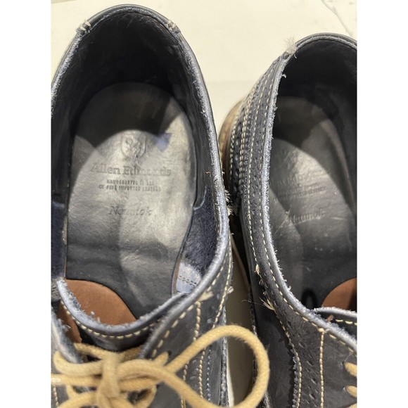 Allen Edmonds Blue Neumok Wingtip Dress Shoes Leather   8.5D US main image 11
